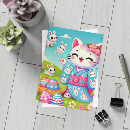 Springtime Kitten’s Easter Joy Postcards (envelopes included) - Bundles of 10, 30, 50 Pieces