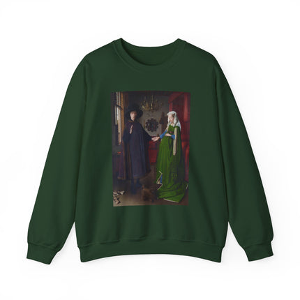 Arnolfini Portrait by Jan Van Eyck Heavy Blend™ Crewneck Sweatshirt