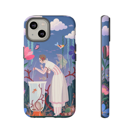 🐠🌸 The Enchanted Aquarium Garden Phone Case – Art Deco Underwater Fantasy