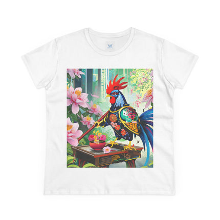 Cyberpunk Rooster Cotton Tee