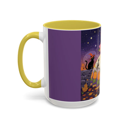 🎃🌙 The Pumpkin Moon Dress Colorful Mug – Whimsical Halloween Fashion