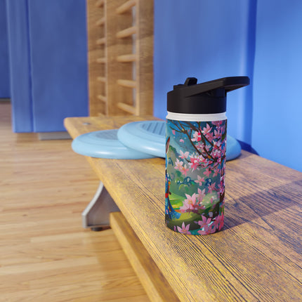 Fairy Animals Writing Wishes Stainless Steel Water Bottle