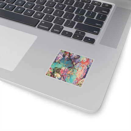 Golden Wisteria Symphony Kiss-Cut Stickers (4 Sizes)