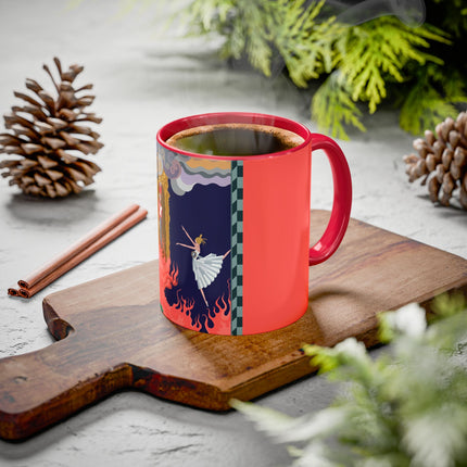 The Firebird's Awakening Colorful Mug (11oz, 15oz) – Ballet Fantasy, Mythic Fire & Art Deco Drama
