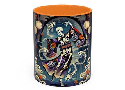 Skeleton Kabuki Performer Colorful Mugs (11oz, 15oz)