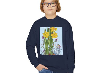 Daffodil Fairy Youth Crewneck Sweatshirt