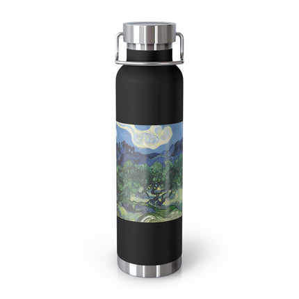 Olive Trees by Vincent Van Gogh Copper Vacuum Insulated Bottle, 22oz