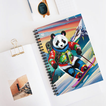 Cyberpunk Panda Spiral Notebook - Ruled Line