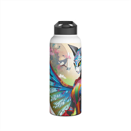Cyberpunk Chic Stainless Steel Water Bottle