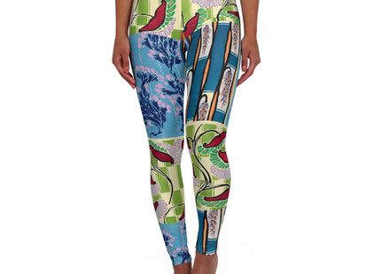 Floral Pattern by Emile-Alain Séguy High Waisted Yoga Leggings (AOP)