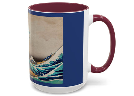 The Great Wave off Kanagawa by Katsushika Hokusai Colorful Mugs (11oz, 15oz)