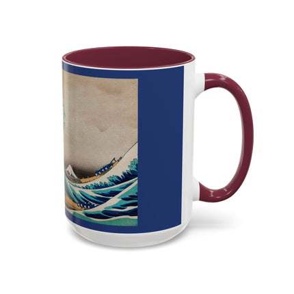 The Great Wave off Kanagawa by Katsushika Hokusai Colorful Mugs (11oz, 15oz)