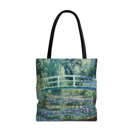 Water Lilies and Japanese Bridge by Claude Monet Tote Bag (AOP)