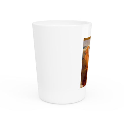 Flaming June by Frederic Leighton Ceramic Shot Glass