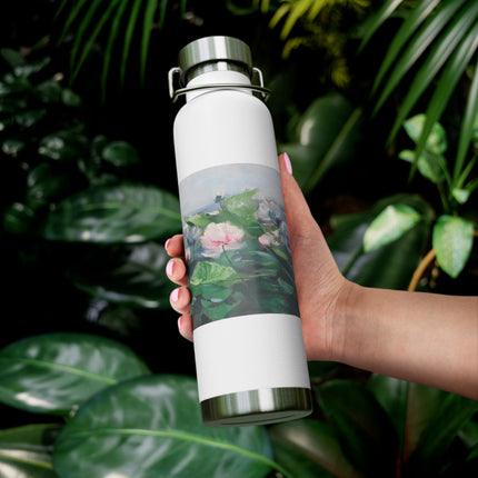 Water Lilies by Karl Hagemeister Copper Vacuum Insulated Bottle, 22oz