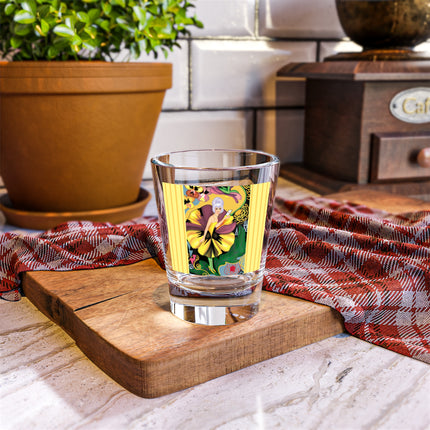 Enchanted Pansy Elegance Shot Glass, 1.5oz