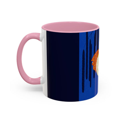 Celestial Melody Colorful Mug (11oz, 15oz) – Musical Grace, Starlit Beauty & Art Deco Elegance