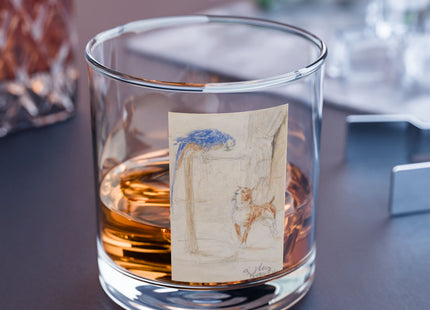 Perroquet et Chien by Henri de Toulouse-Lautrec Rocks Glass, 10oz