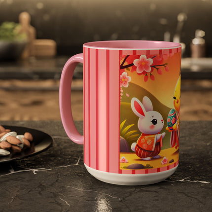 Whimsical Springtime Exchange Colorful Mugs (11oz, 15oz)