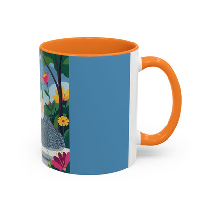 The Lady Of The Secret Garden Colorful Mugs – Art Deco Botanical Elegance