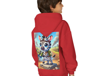 Zebra Lookout Youth Heavy Blend Hooded Sweatshirt
