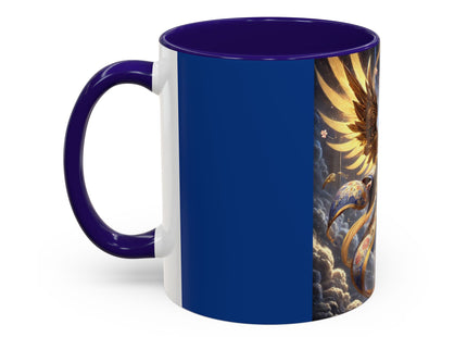 Valkyrie Descending Through Storm Colorful Mugs (11oz, 15oz)