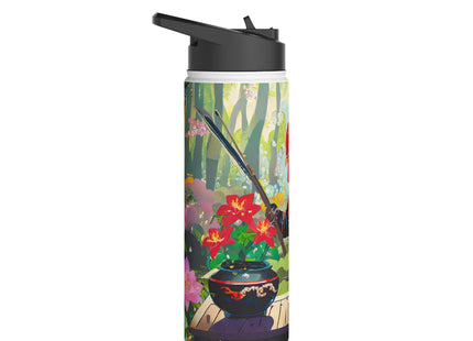 Cyberpunk Rooster Stainless Steel Water Bottle