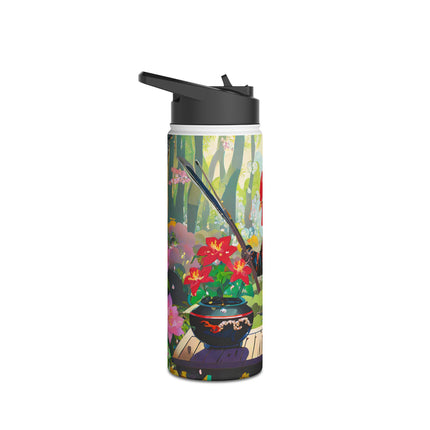 Cyberpunk Rooster Stainless Steel Water Bottle