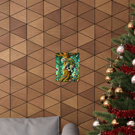 🐅🌿 Silent Stripes Matte Vertical Poster – Mystery, Stealth & Jungle Majesty