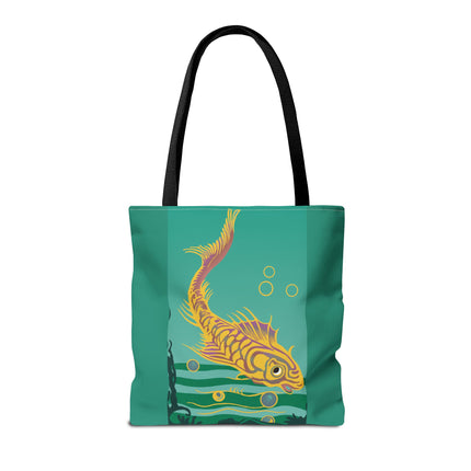 Golden Serenity Tote Bag (AOP)