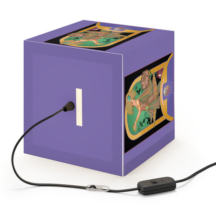 October & Opal, Tourmaline Zodiac Light Cube Lamp