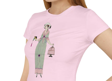 Illustrated Elegance – Parisian Fashion Tee