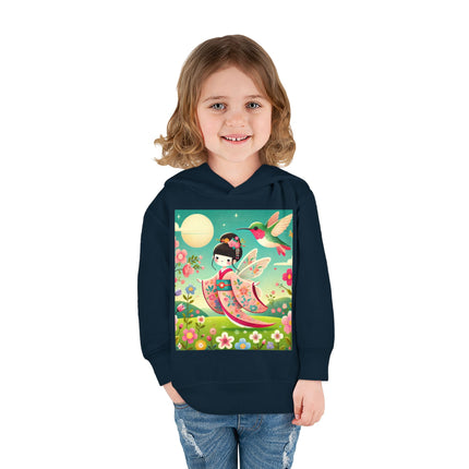Geisha Fairy and the Hummingbird Blossom Toddler Pullover Fleece Hoodie