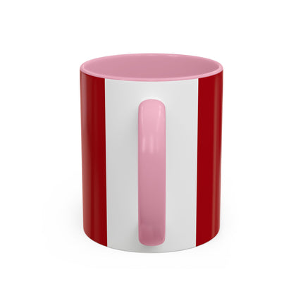Regal Crimson Crane in the Autumn Mist Colorful Mugs (11oz, 15oz)