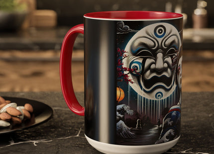 Geisha’s Black Ink Tears Colorful Mugs (11oz, 15oz)