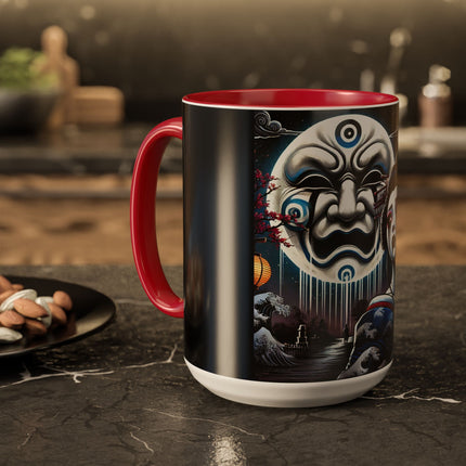 Geisha’s Black Ink Tears Colorful Mugs (11oz, 15oz)