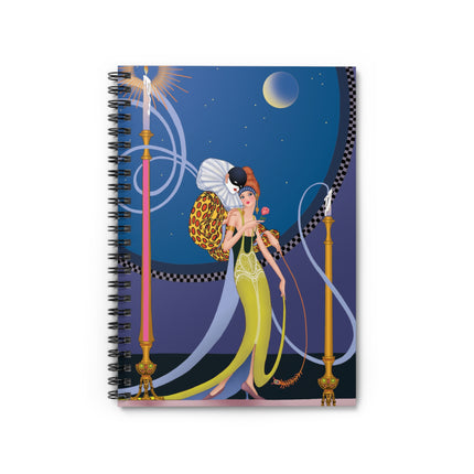 Moonlit Serenade Spiral Notebook - Ruled Line