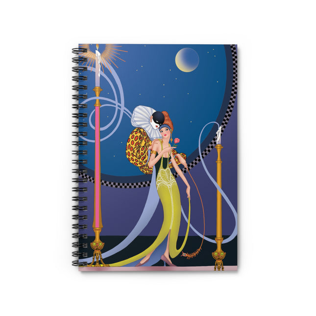 Moonlit Serenade Spiral Notebook - Ruled Line