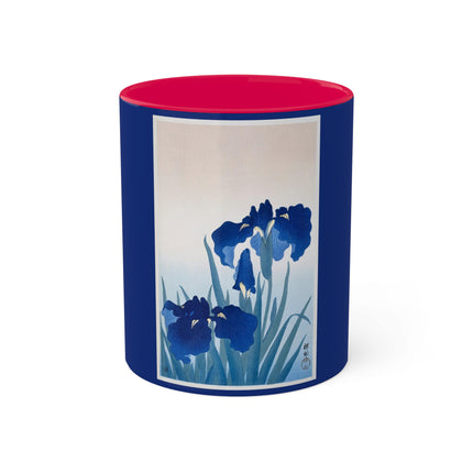Irises by Ohara Koson Colorful Mugs, 11oz
