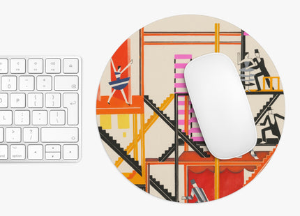 Maquettes de Théatre 4 by Alexandra Exter Mouse Pad, Round and Rectangle