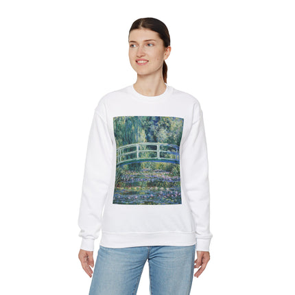 Water Lilies and Japanese Bridge by Claude Monet Heavy Blend™ Crewneck Sweatshirt