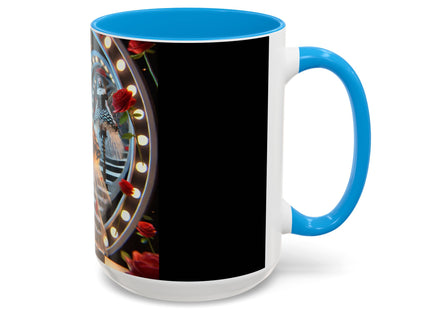 Halloween Witch Through the Mirror Colorful Mugs (11oz, 15oz)