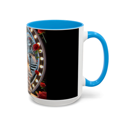 Halloween Witch Through the Mirror Colorful Mugs (11oz, 15oz)