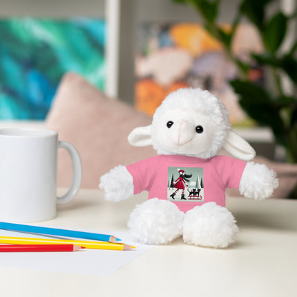 Red Sled & Curious Cats Stuffed Animals with Tee
