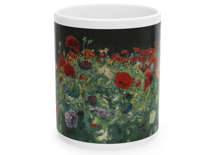 A Study of Poppies for Carnation, Lily, Lily, Rose by John Singer Sargent Ceramic Mug (11oz, 15oz)