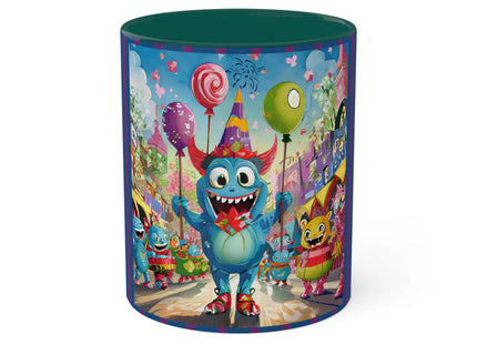 Monster Parade Madness Colorful Mugs, 11oz
