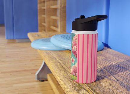 Sakura Sentinel Stainless Steel Water Bottle, Standard Lid