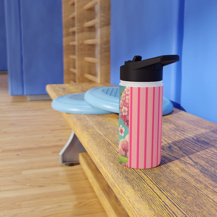 Sakura Sentinel Stainless Steel Water Bottle, Standard Lid