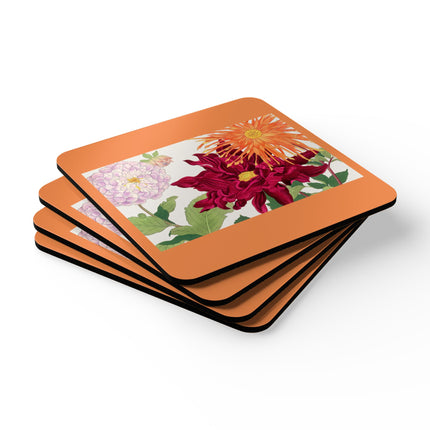 Dahlia by Tanigami Kônan Corkwood Coaster Set