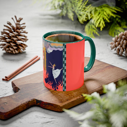 The Firebird's Awakening Colorful Mug (11oz, 15oz) – Ballet Fantasy, Mythic Fire & Art Deco Drama